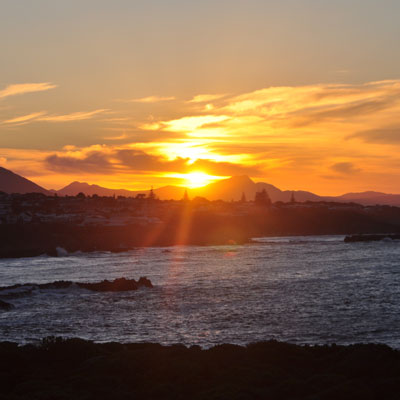 Sonnenaufgang über der Walkerbucht